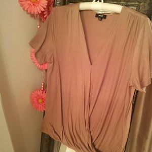 Soft and drapey v neck tee shirt